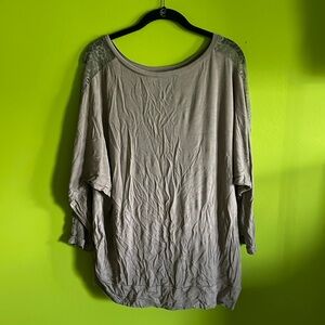 Torrid Mauve Super Soft Knit Long Sleeve Top Size 1